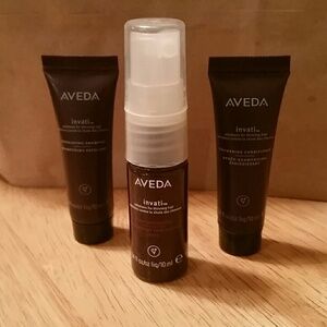 Aveda Travel-Size Invati 3-step System with Aveda Smooth Infusion Style-Prep Smo